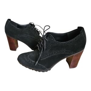 TOMMY HILFIGER Naomi Suede Oxford Pump Ankle Booties 9.5